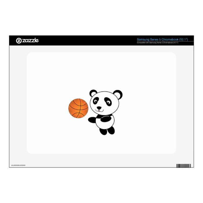 Basketball panda samsung chromebook skin