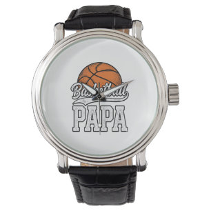Basketball Papa Vintage Engraving Shirt Design_1 Watch