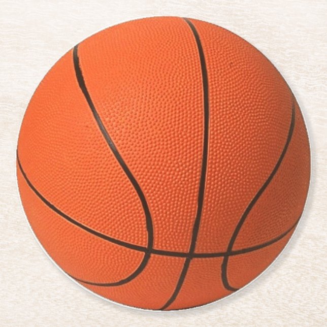 Basketball Paper Coasters (Front)