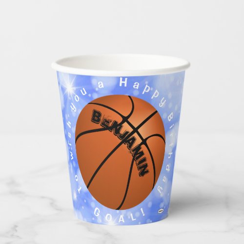 Basketball Paper Cup Birthday Theme HAMbyWG