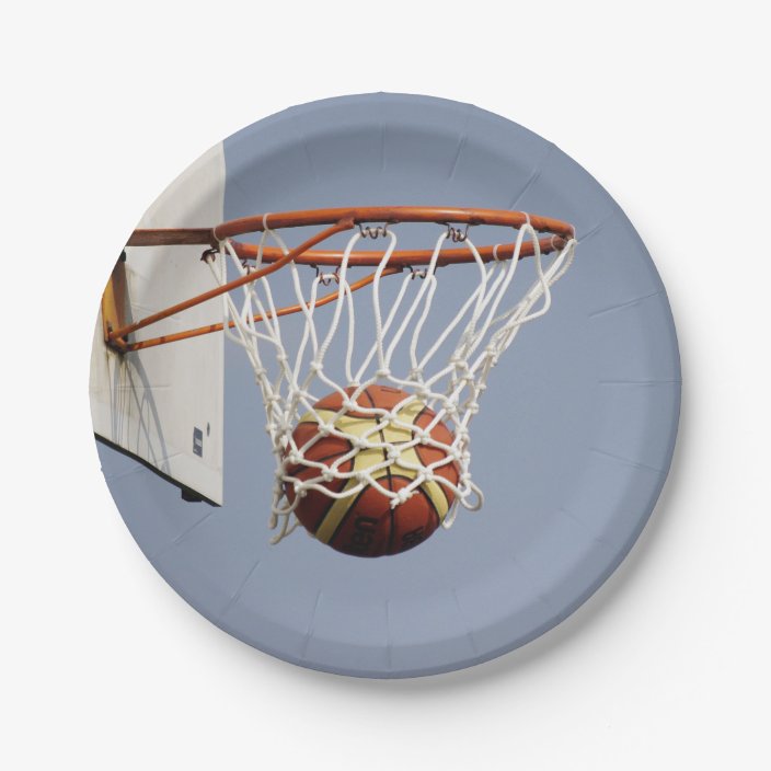 Basketball Paper Plate