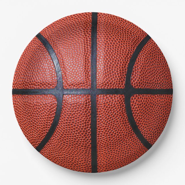 Basketball Paper Plates (Front)