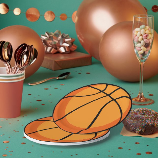 Basketball Paper Plates (Multi)