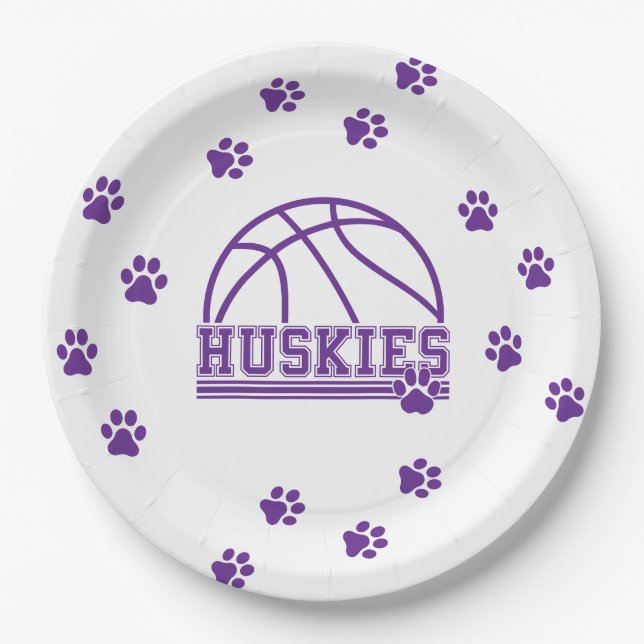 Basketball  paper plates (Front)