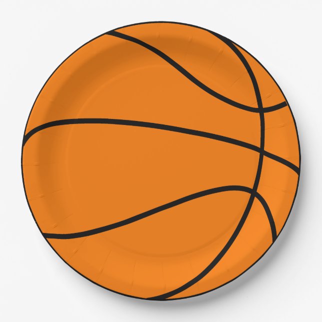Basketball Paper Plates (Front)