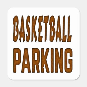Basketball Parking Metal Sign