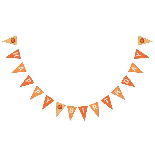 Basketball Party Bunting Flags