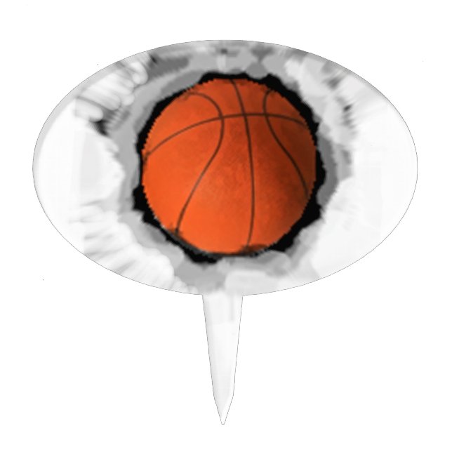 Basketball Party Cake Topper (Front)