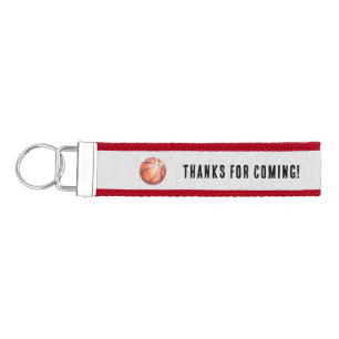 Basketball Party Favor, Birthday Party Gift Wrist Keychain