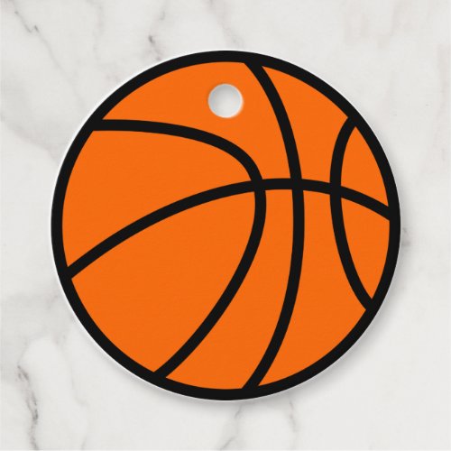 Basketball Party Favor Tag Birthday Tag