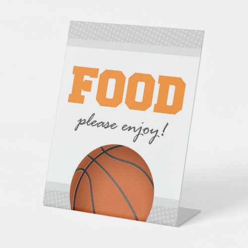 Basketball Party Food Sign for Birthday or Shower