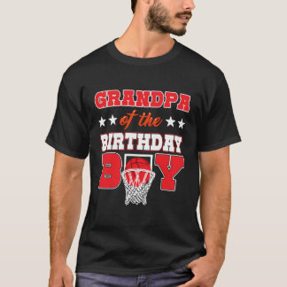 Basketball Party Grandpa Of The Birthday Boy Balle T-Shirt