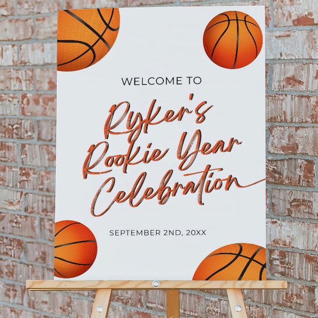 Basketball Party Welcome Sign | Basketball Rookie  (Creator Uploaded)