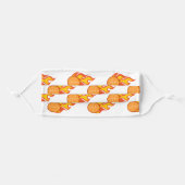 Basketball Pattern Adult Cloth Face Mask (Front, Folded)