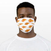Basketball Pattern Adult Cloth Face Mask (Worn)