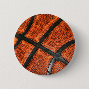 Basketball Pattern Button
