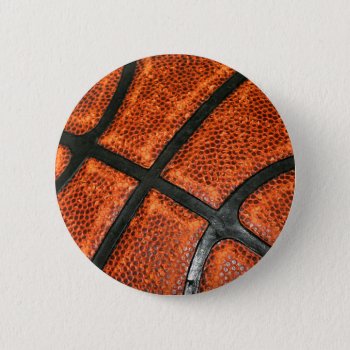 Basketball Pattern Button by PhotographyTKDesigns at Zazzle