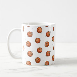 Basketball Pattern Coffee Mug