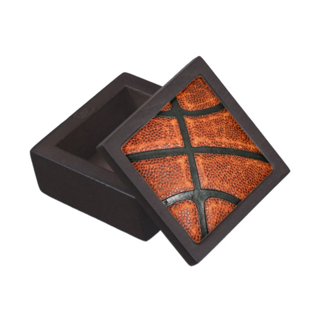 Basketball Pattern Jewelry Box (Opened)