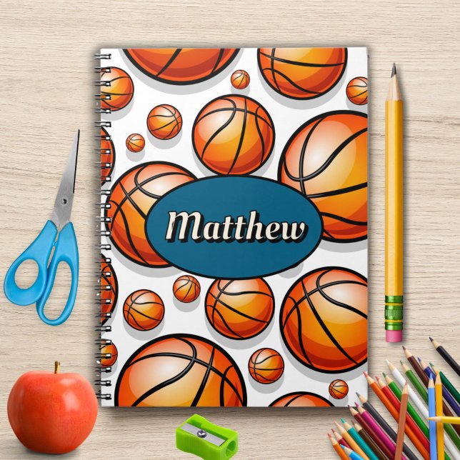 Basketball pattern name  notebook (Creator Uploaded)