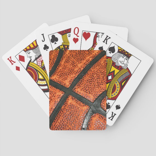 Basketball Pattern Poker Cards (Back)