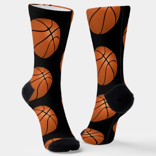 Basketball Pattern Socks