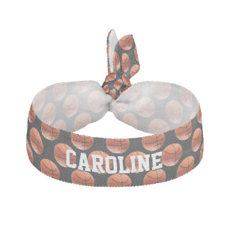 Basketball Pattern | Sport Fan Ribbon Hair Tie