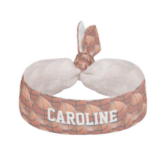 Basketball Pattern | Sport Fan Ribbon Hair Tie