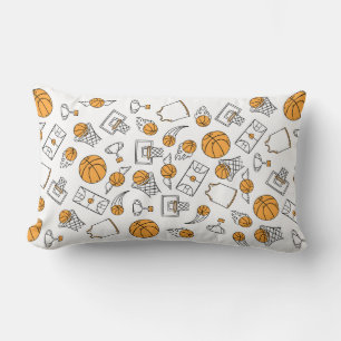 Basketball Pattern throw pillow