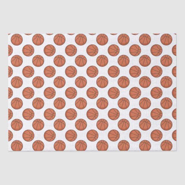 Basketball Pattern Tissue Paper (Front)
