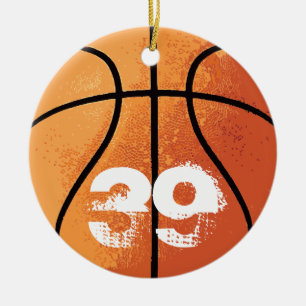 Basketball (Personalizable) Ceramic Ornament