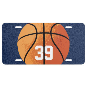 Basketball (Personalizable) License Plate