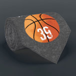 Basketball (Personalizable) Tie<br><div class="desc">A straight-forward basketball design for hoopsters everywhere,  from eBrushDesign.</div>