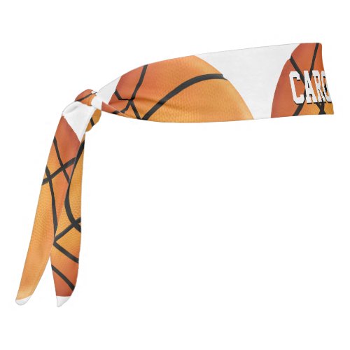Basketball Personalizable Tie Headband