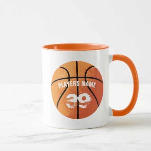 Basketball Personalizable Two_Tone Coffee Mug