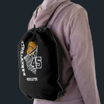 Basketball / Personalize Drawstring Bag<br><div class="desc">Basketball Drawstring Bag ready for you to personalize. ✔NOTE: ONLY CHANGE THE TEMPLATE AREAS NEEDED! 😀 If needed, you can remove the text and start fresh adding whatever text and font you like. 📌If you need further customization, please click the "Click to Customize further" or "Customize or Edit Design" button...</div>