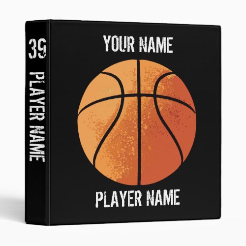 Basketball Personalized Avery Binder