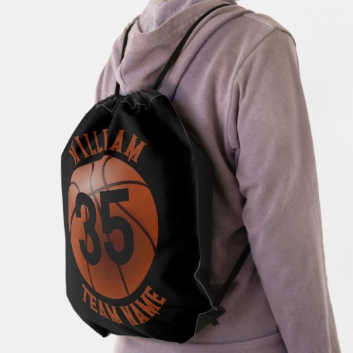 Basketball Personalized  Drawstring Bag