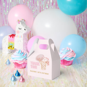 Basketball Personalized Girl Birthday Favor Boxes