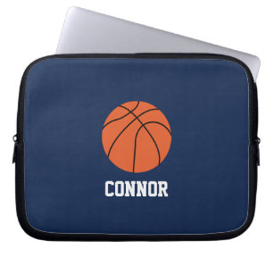 Basketball Personalized Kids Laptop Sleeve
