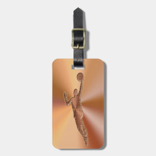 Basketball Personalized Luggage Tags for Men