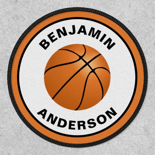 Basketball Personalized Name Kids Patch