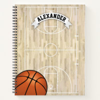 Basketball Personalized Name Notebook