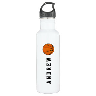 Basketball Personalized Name or Monogram Water Bottle