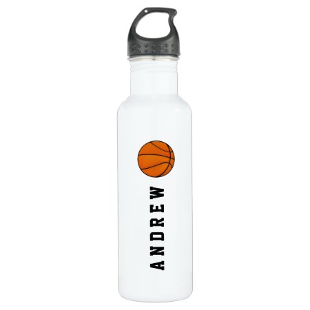 Basketball Personalized Name Or Monogram Water Bottle