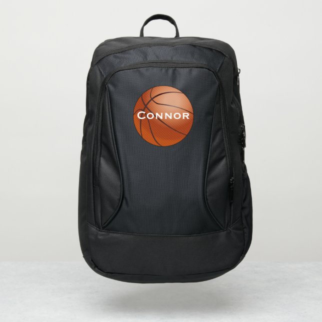 Basketball Personalized Name Port Authority® Backpack (Front)