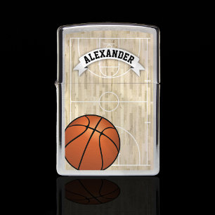 Basketball Personalized Name Zippo Lighter