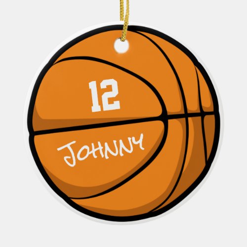 BASKETBALL Personalized Player Ornament