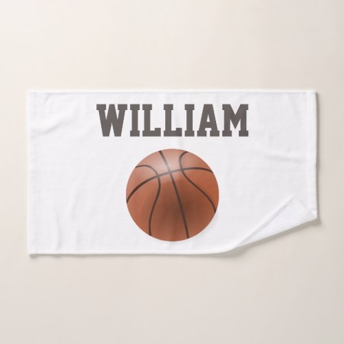 Basketball Personalized Sports Hand Towel