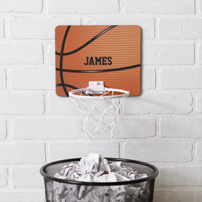 Basketball Personalized Sports Themed Mini Basketball Hoop (In Situ)